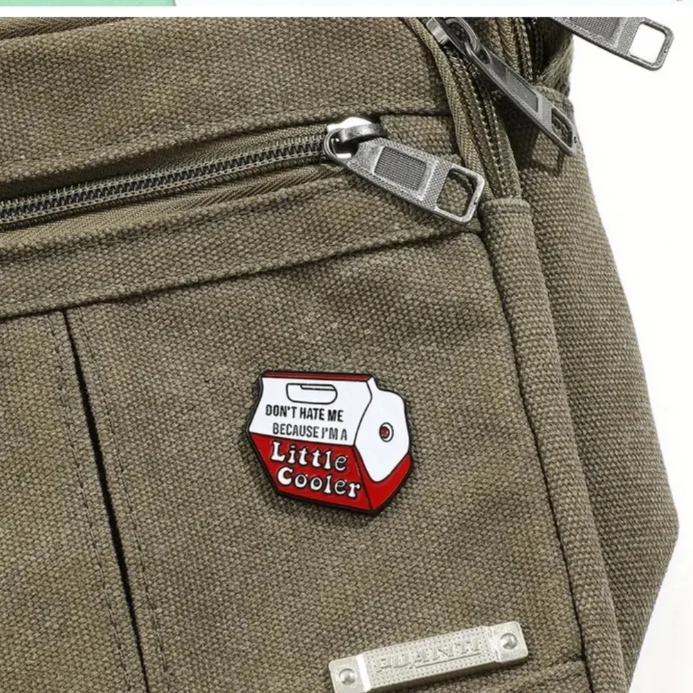 3/$25 “Don’t Hate Me Because I’m A Little Cooler” Cooler lunchbox Large Red - Picture 2 of 5